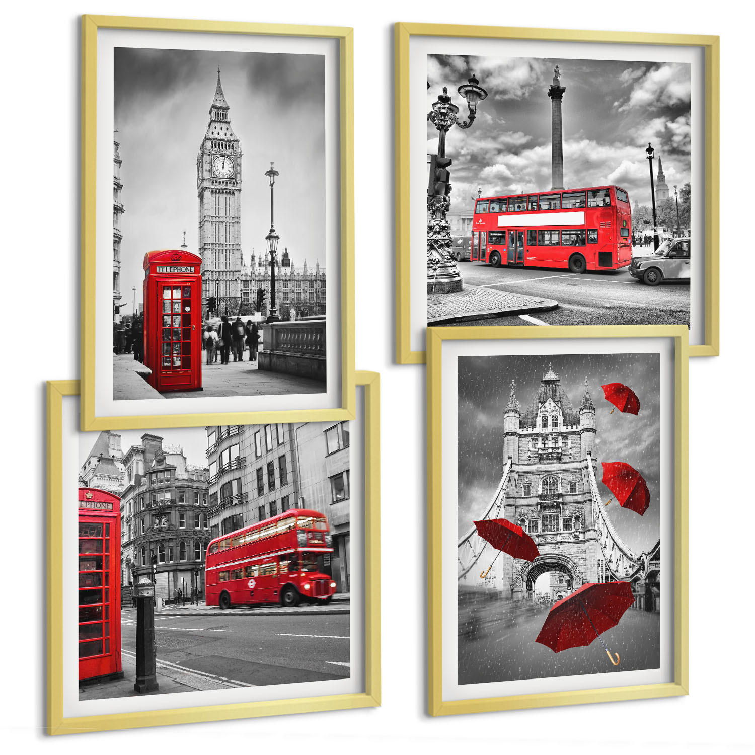 Tulup Bilder Gold 50x50 cm