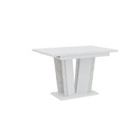 ESSTISCH SAMAR Ausziehbar 120 - 160 / 80 x 76 cm - Weiß, Holz (120/80/76cm) - MASSENO