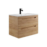 EINZELWASCHTISCH - 80cm x 46cm - MDF - naturfarben hell - ARUBA - Naturfarben, Holz (80/59/46cm) - Vente-Unique