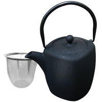 TEEKANNE Schwarz 12.5/12.5/22.5 cm KH1818 - Schwarz, Metall (0.9L) - Kinghoff 