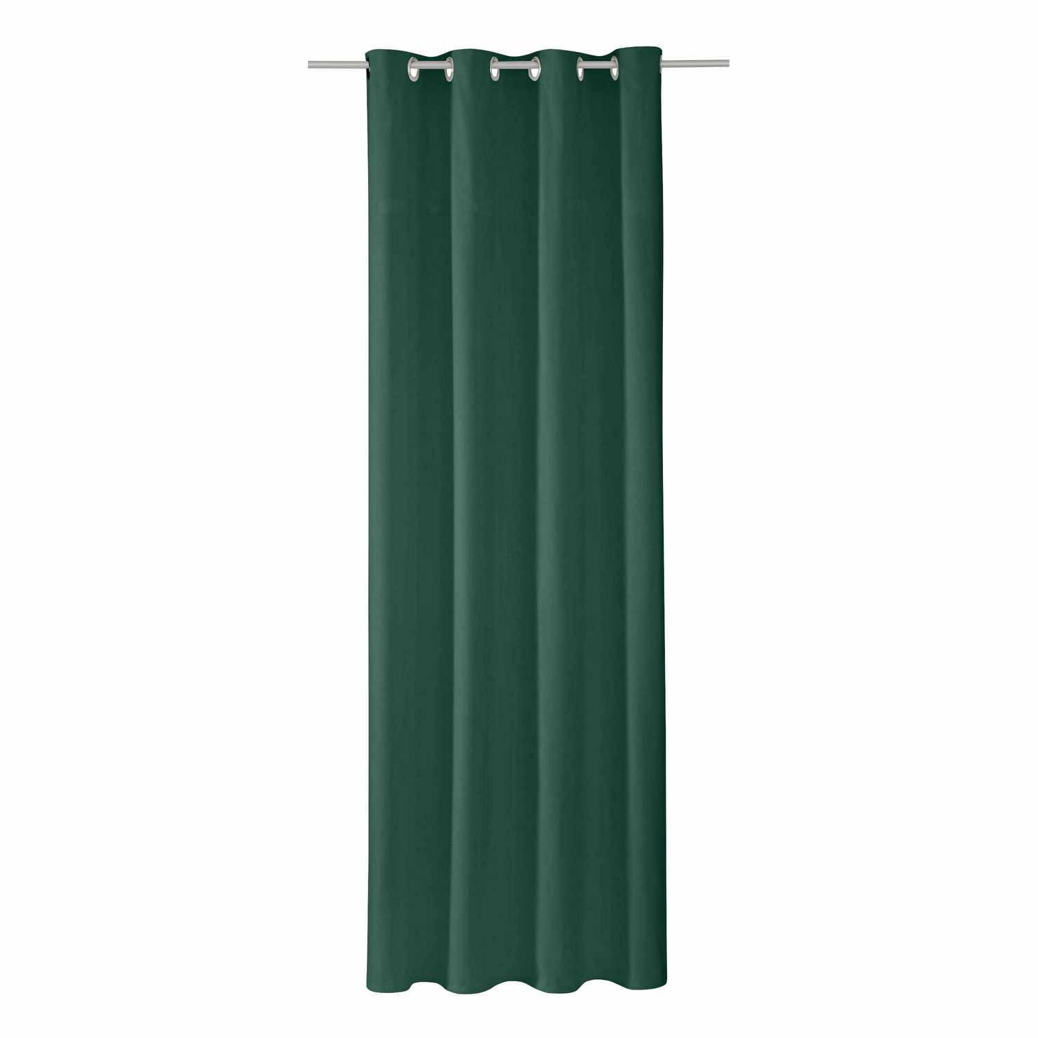 ÖSENVORHANG DOVE Blickdicht - Hellgrün, Textil (140/0.5/245cm) - Tom Tailor