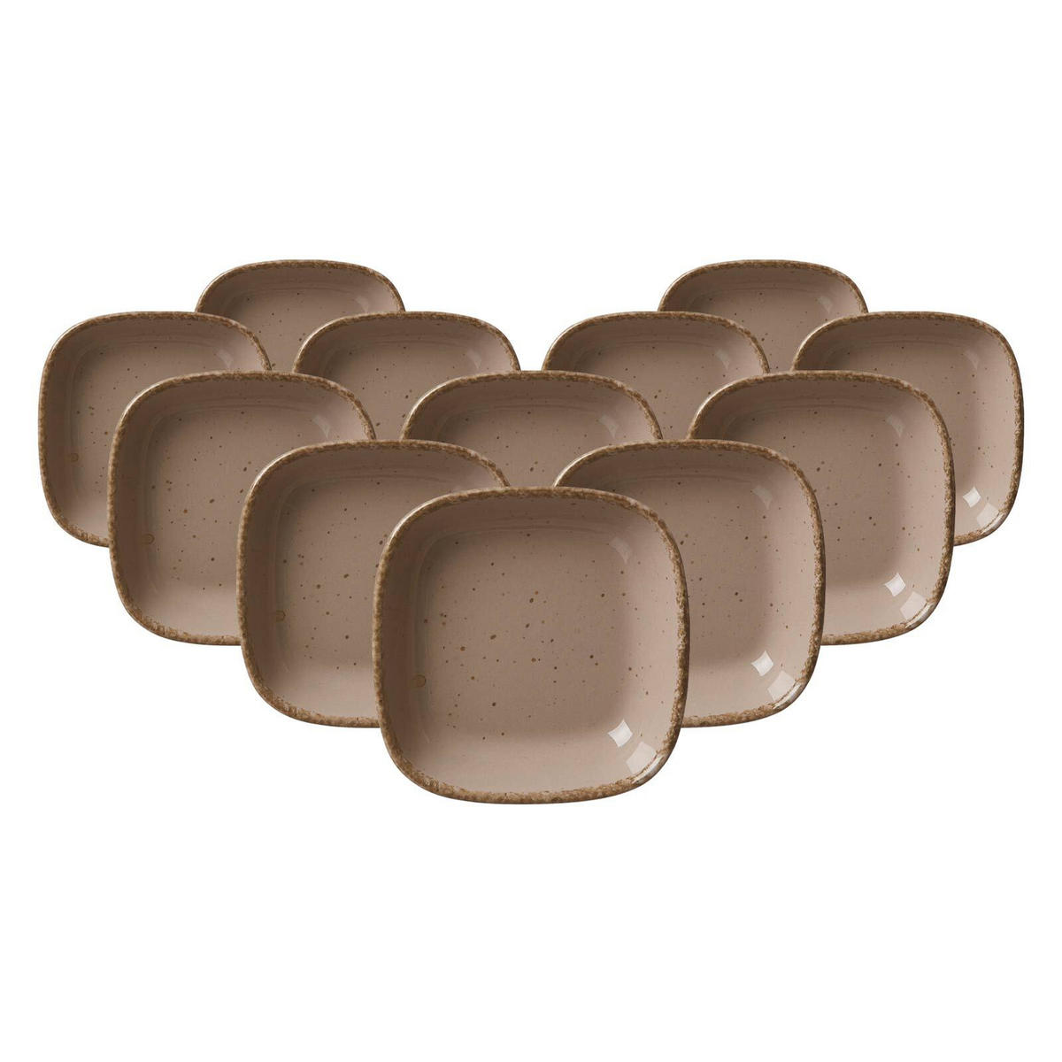 DIPSCHALEN Casa Grau ø 9 cm 12er Set - Grau, Keramik (9cm) - Ritzenhoff Breker