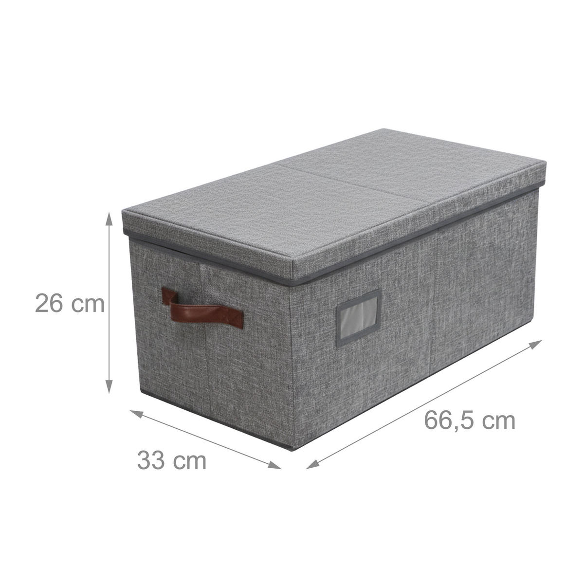 WEIHNACHTSKUGEL-AUFBEWAHRUNGSBOX - Grau, Wellpappe/Kunststoff (66.5/26/33cm) - Relaxdays