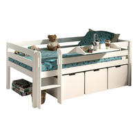 KOJENBETT Karolina 208x83x105 aus Massivholz in Weiß - Weiß, Holz (90/200cm) - 58aufmkessel