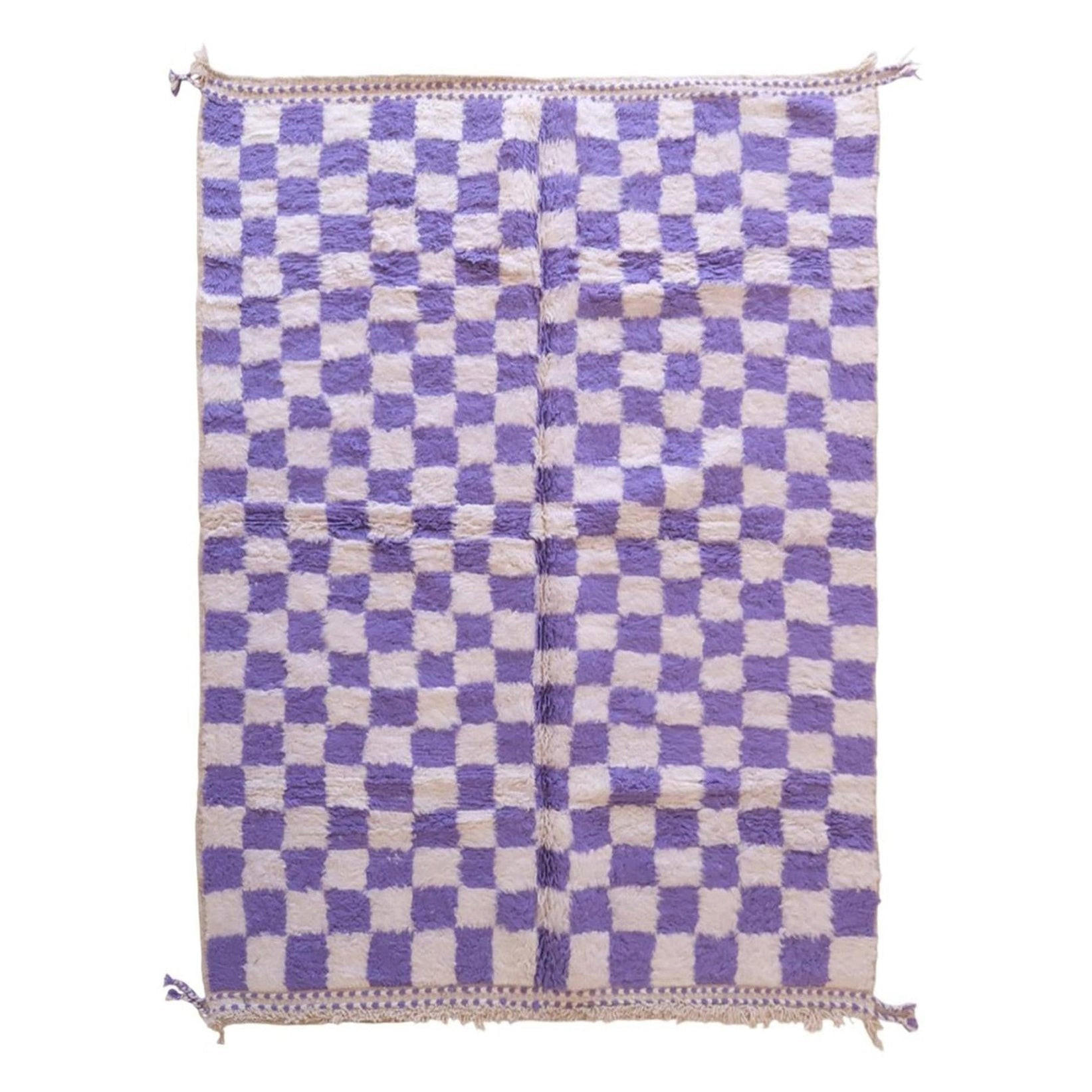 BERBERTEPPICH aus reiner Wolle 209x 253 cm - Lila, Naturmaterialien (209/253cm) - AFK Living
