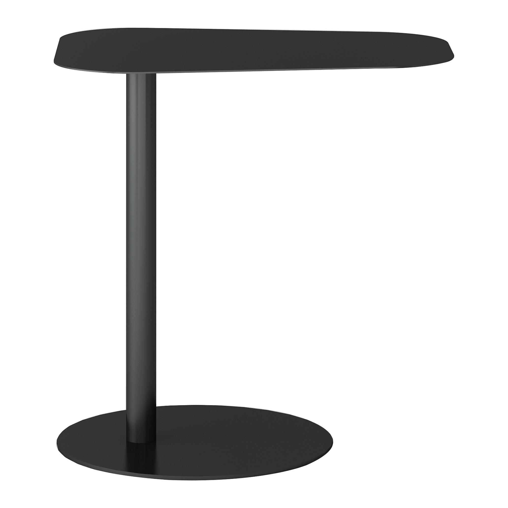 BEISTELLTISCH Nastätten - Schwarz, Metall (38/50/50cm) - [en.casa]