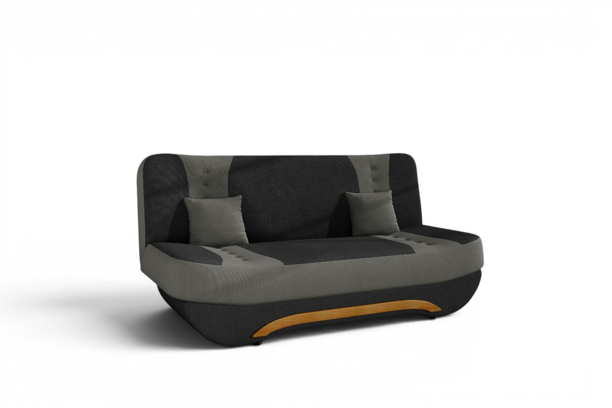 Fun Möbel Schlafsofa Grau 189x88x90 cm