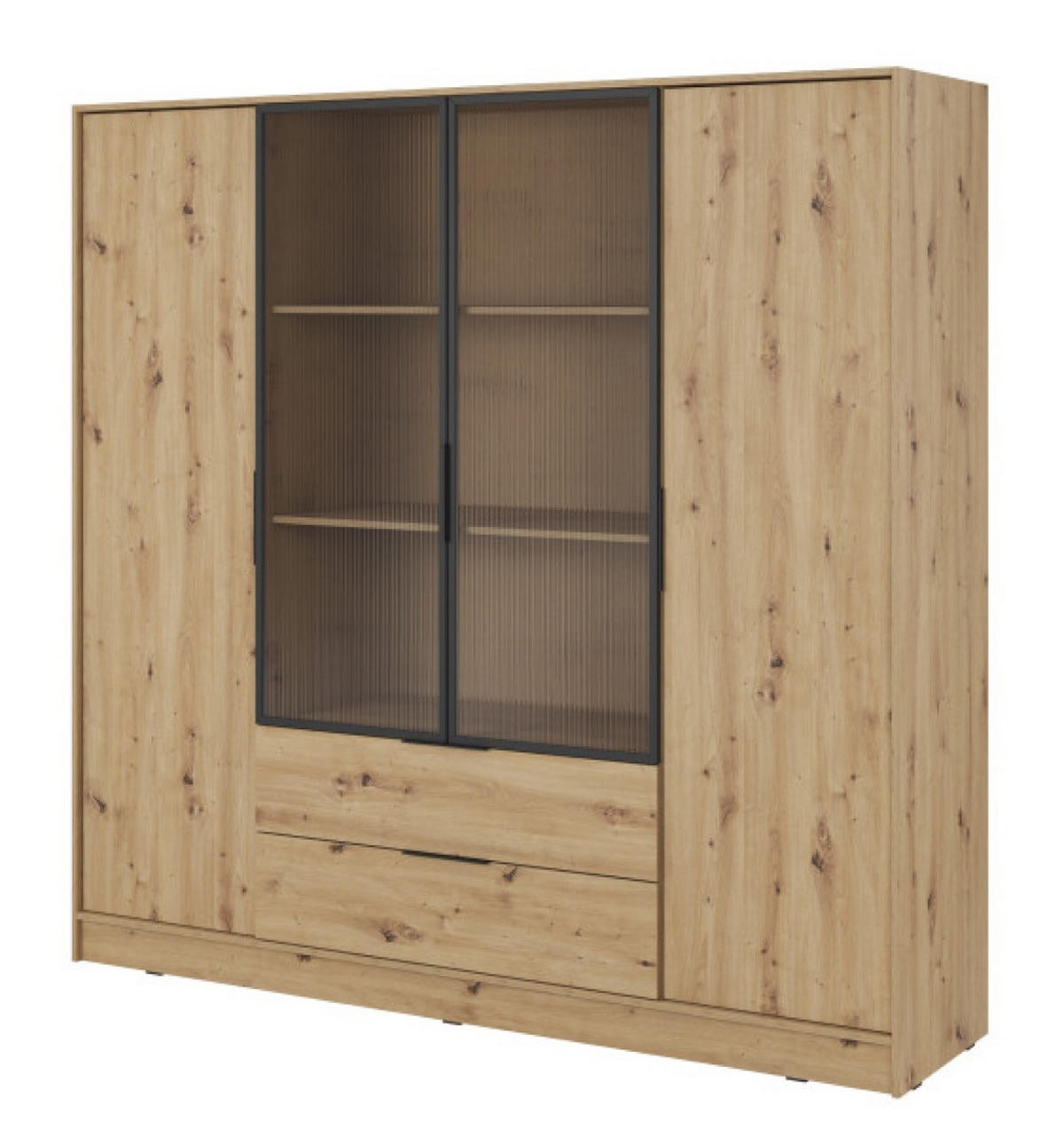 SCHRANK Artisan Eiche ELLY Geräumig - Multicolor, Holzwerkstoff (206/200/51cm) - Sepro Meble