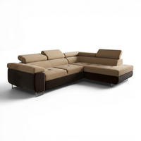 ECKSOFA Jade Mit Schlaffunktion - Dunkelbraun, Holzwerkstoff/Textil (275/202cm) - Fun Möbel
