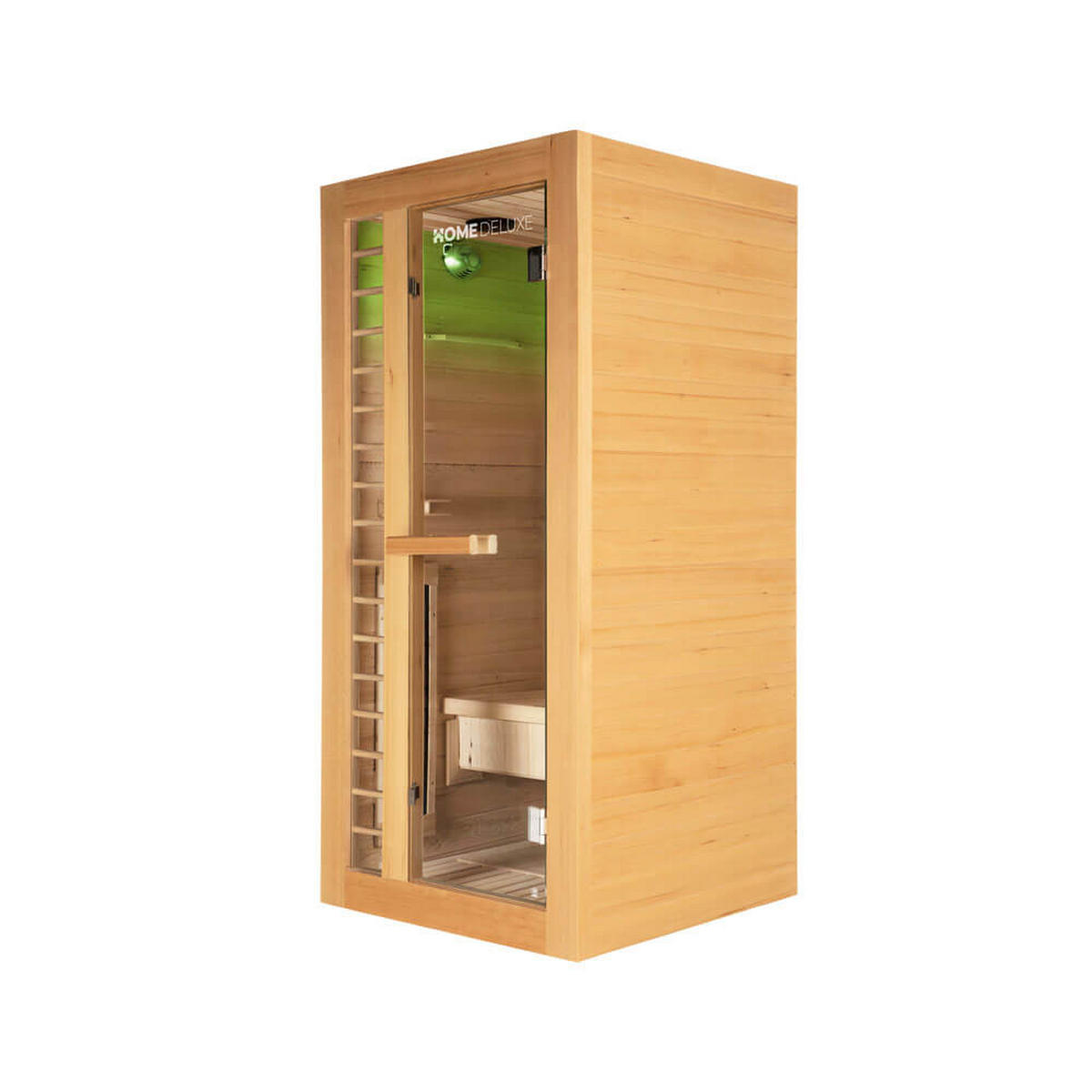 INFRAROTKABINE REDSUN DELUXE S - Braun, Holz (90/190/90cm) - Home Deluxe