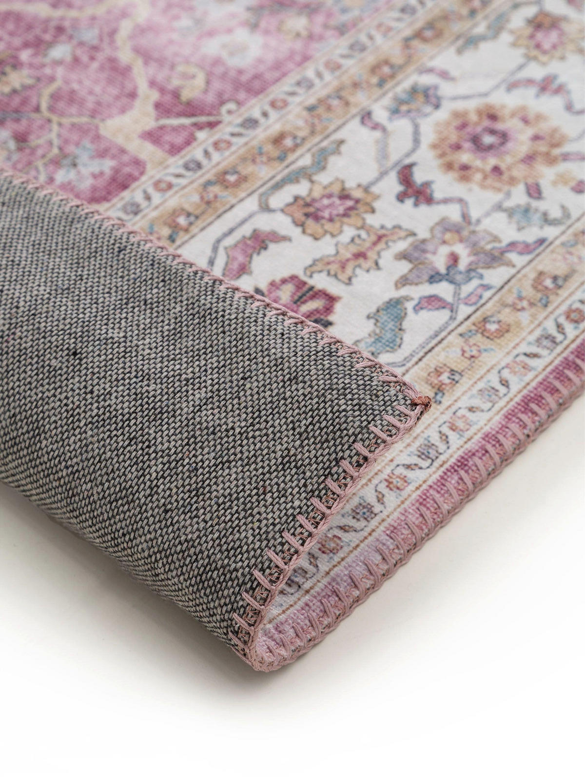 TEPPICH Laury Rosa 160x230 cm - Rosa, Textil (160/230cm) - benuta Pop