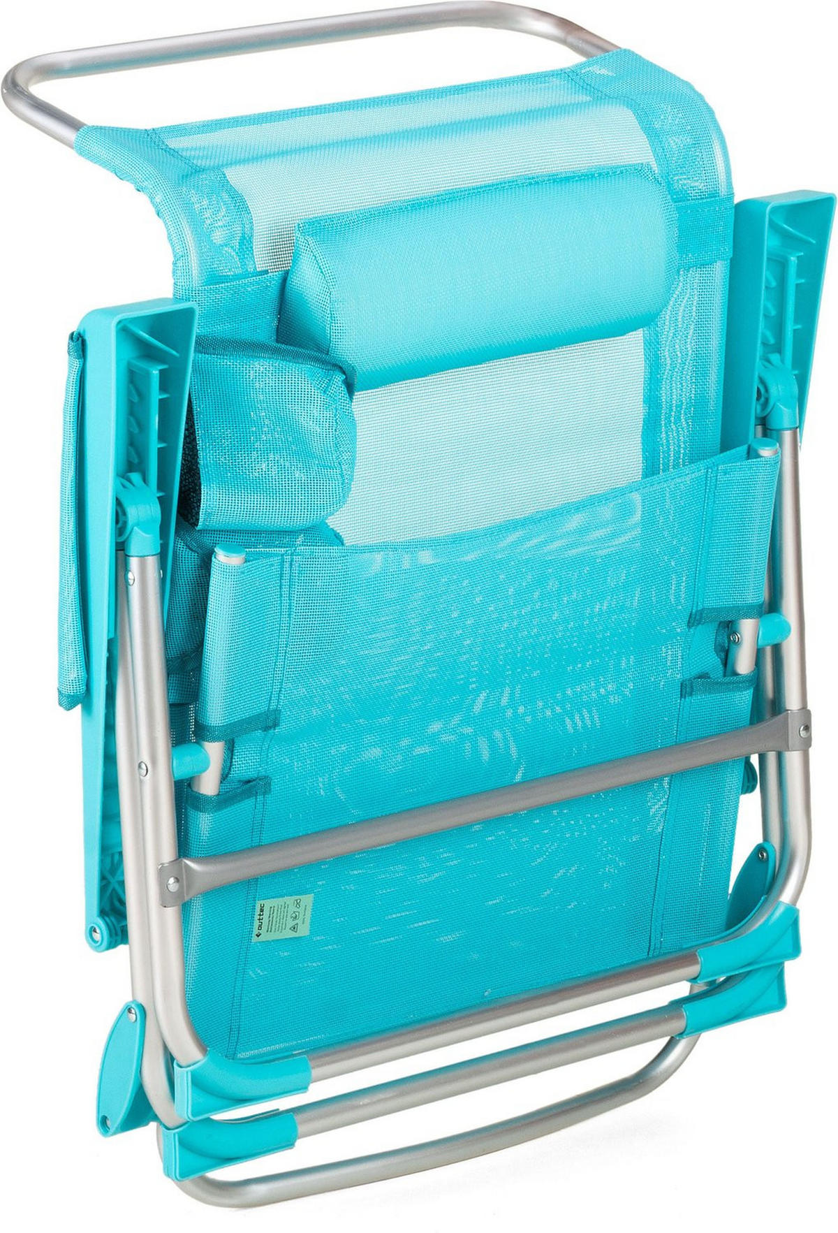 GARTEN-RELAXSESSEL 2-in-1 Sessel/Liege, bis 120 kg - Blau, Textil/Metall (58/41/101cm) - Outtec