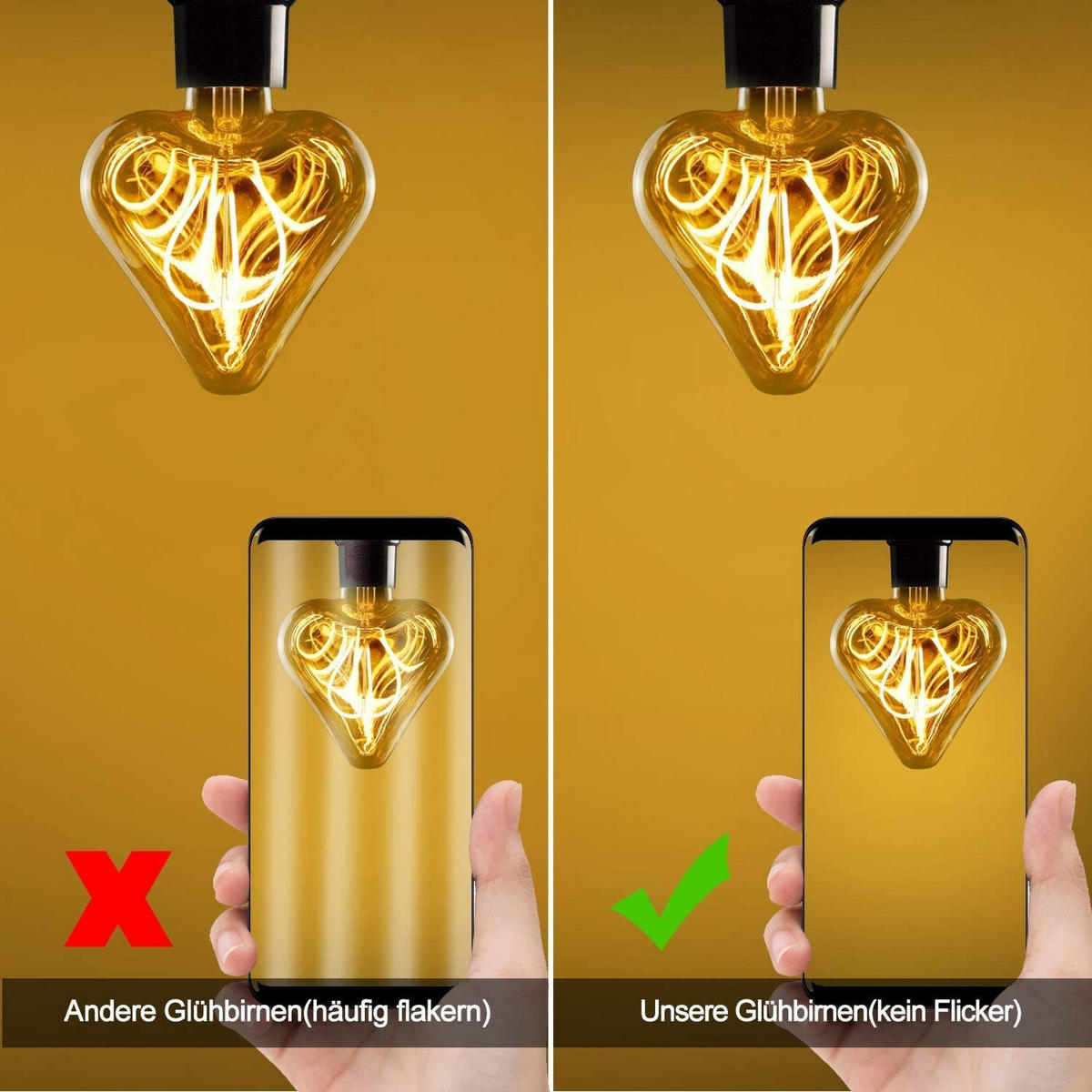 LED-LEUCHTMITTEL Aue II 15/11.5/6cm - Braun, Glas (11.5/6cm) - Nettlife