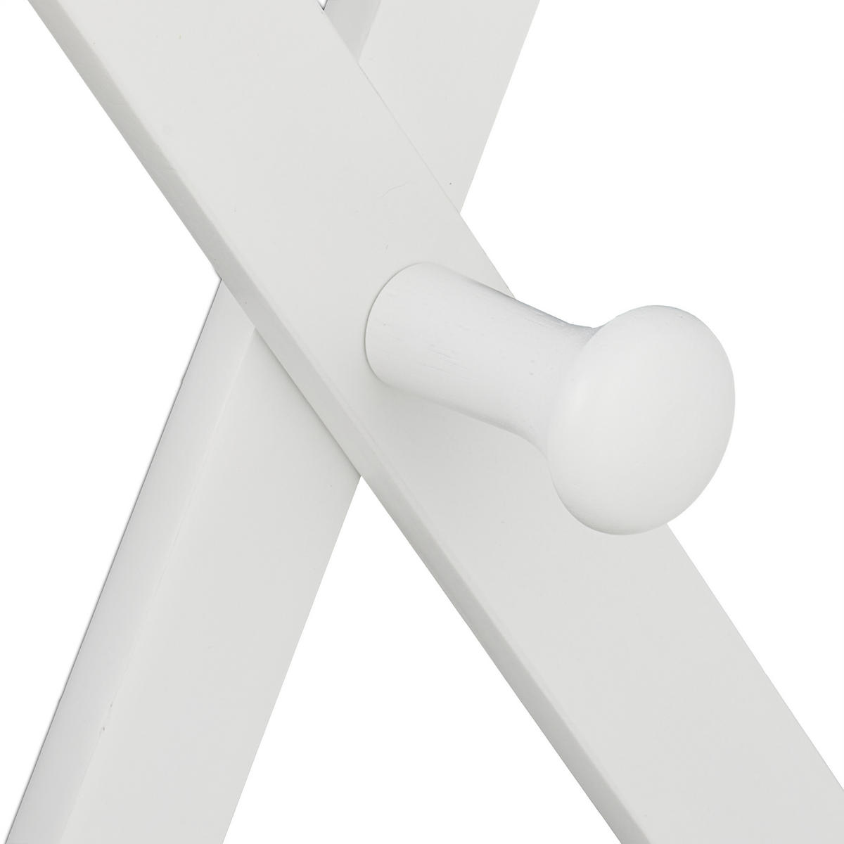 WANDGARDEROBE - Weiß, Holz (182.5/7.5/7.5cm) - Relaxdays