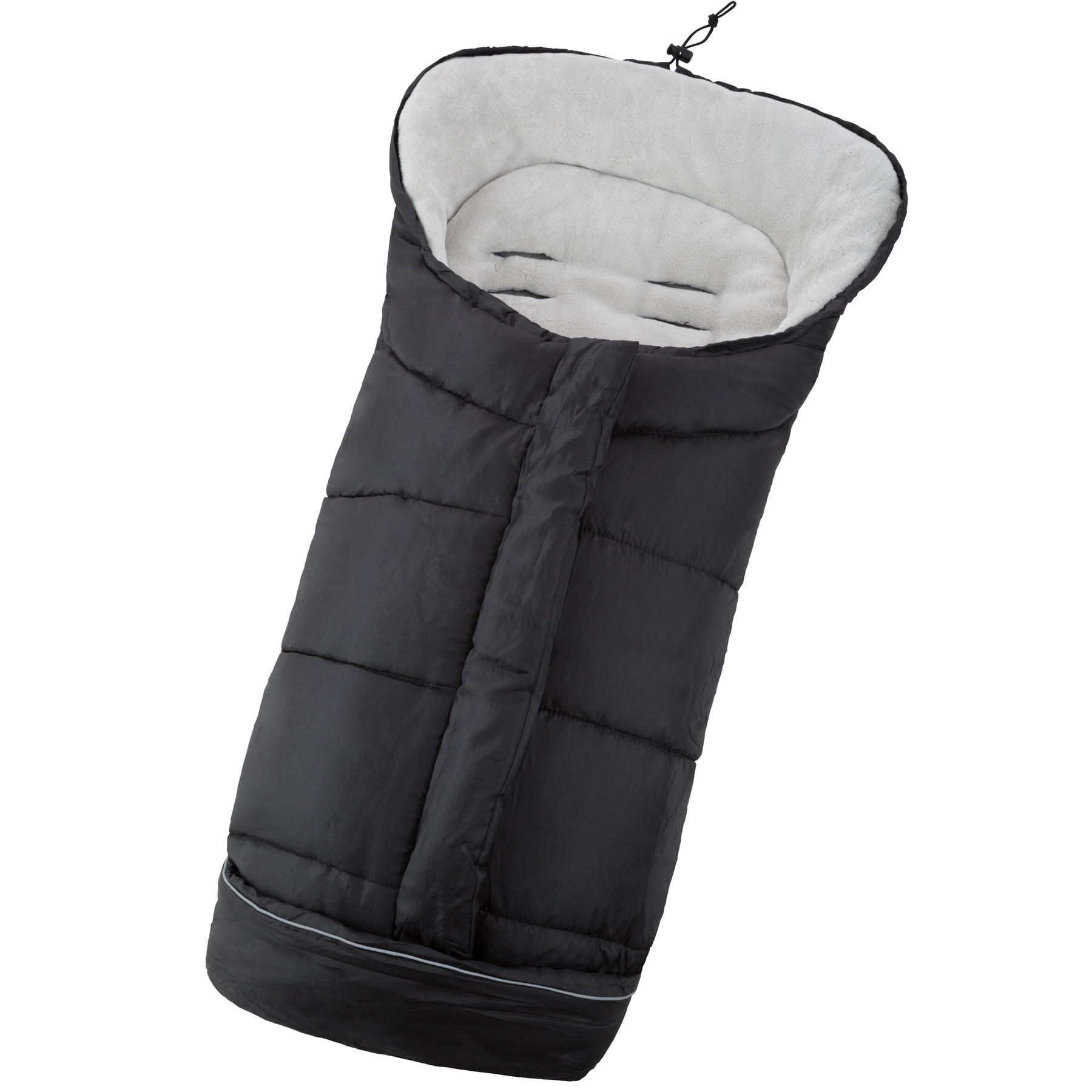 FUSSSACK ,waschbar, 97 x 47 cm,schwarz - Schwarz, Textil (47/3/97cm) - tectake