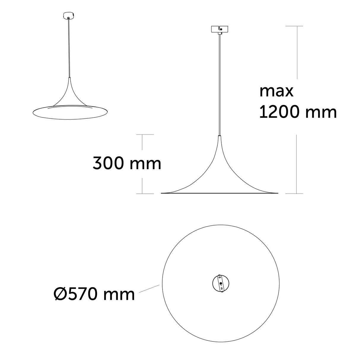 HÄNGELEUCHTE Louie - Graubraun, Metall (57/57/27cm) - Lumicom
