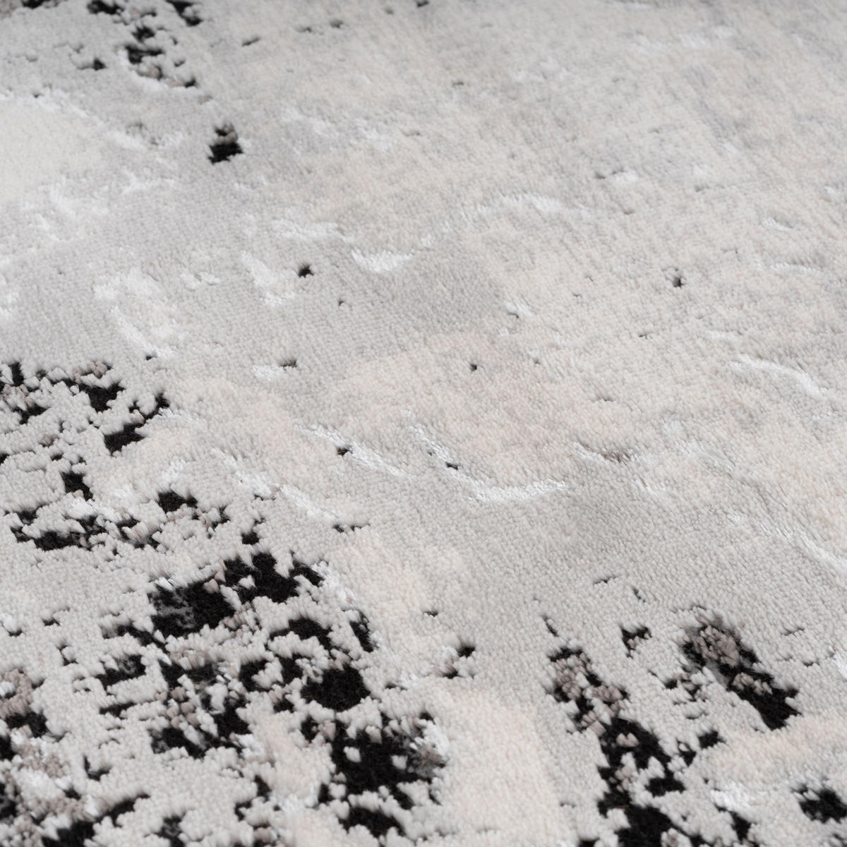 WEBTEPPICH Grace Silber - Silberfarben, Textil (80/150cm) - Kukoon Rugs