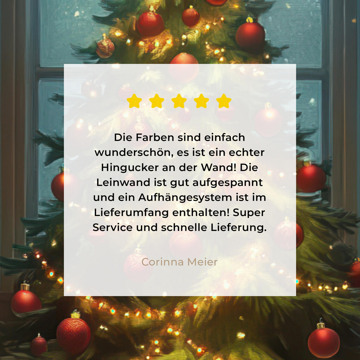 LEINWANDBILD Weihnachtsbaum - Geschenk - Winter 60x80 cm - Grün, Textil (60/80cm) - MuchoWow