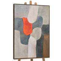 GEMÄLDE Flammende Insel Schattenfugenrahmen Grau 140x100 cm - Grau, Holz (140/100cm) - YS-art gallery