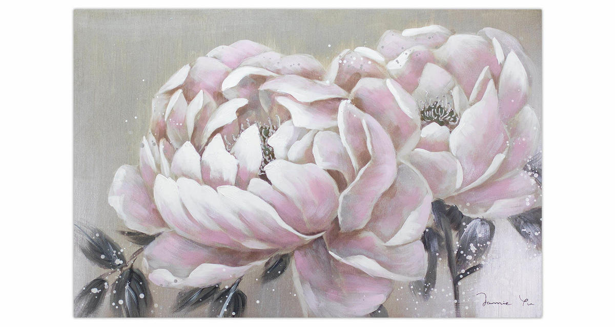 ACRYLBILD HANDGEMALT 90/60 cm - Pink, Holz/Textil (1.26/60cm) - KUNSTLOFT