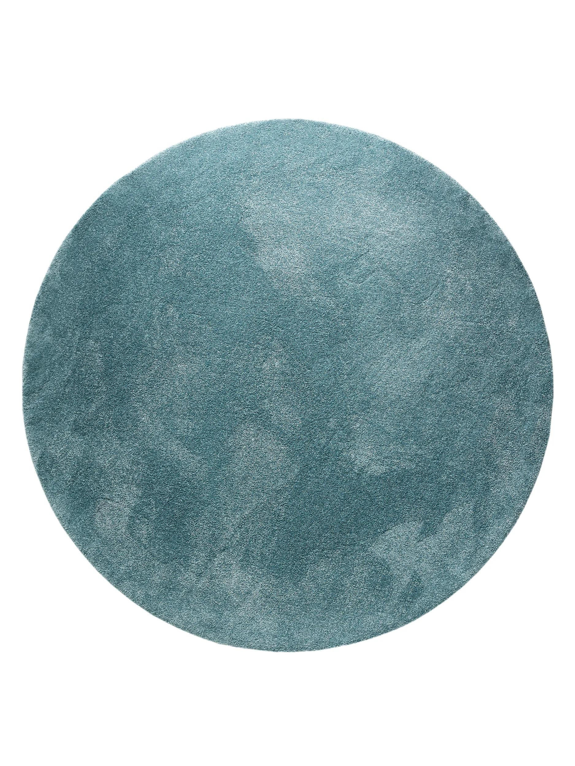 HOCHFLORTEPPICH Melvin waschbar ø 200 cm rund - Türkis, Kunststoff (200/200cm) - benuta Nest