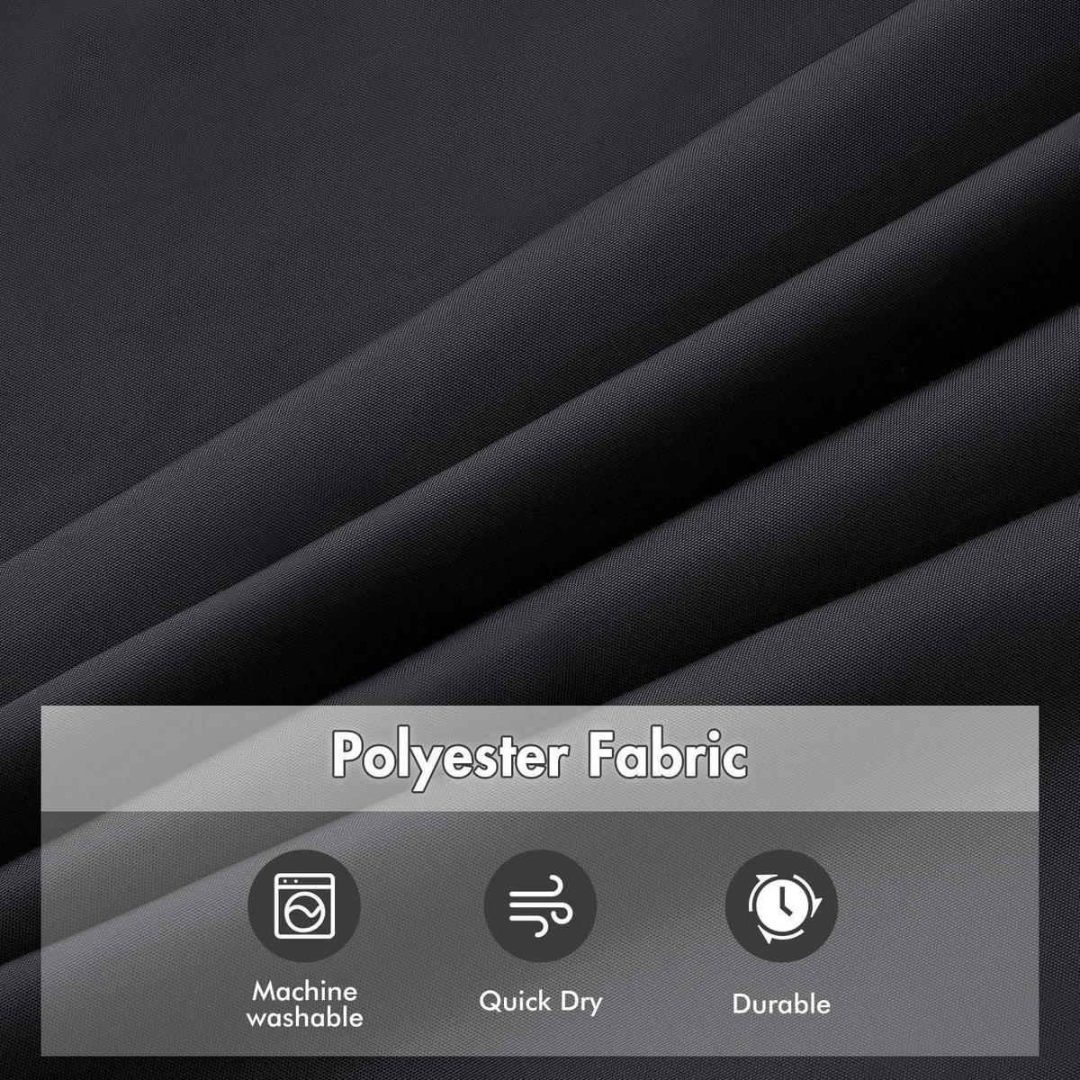DUSCHVORHANG Schwarz 150 x 180 cm - Schwarz, Textil (150/180cm)