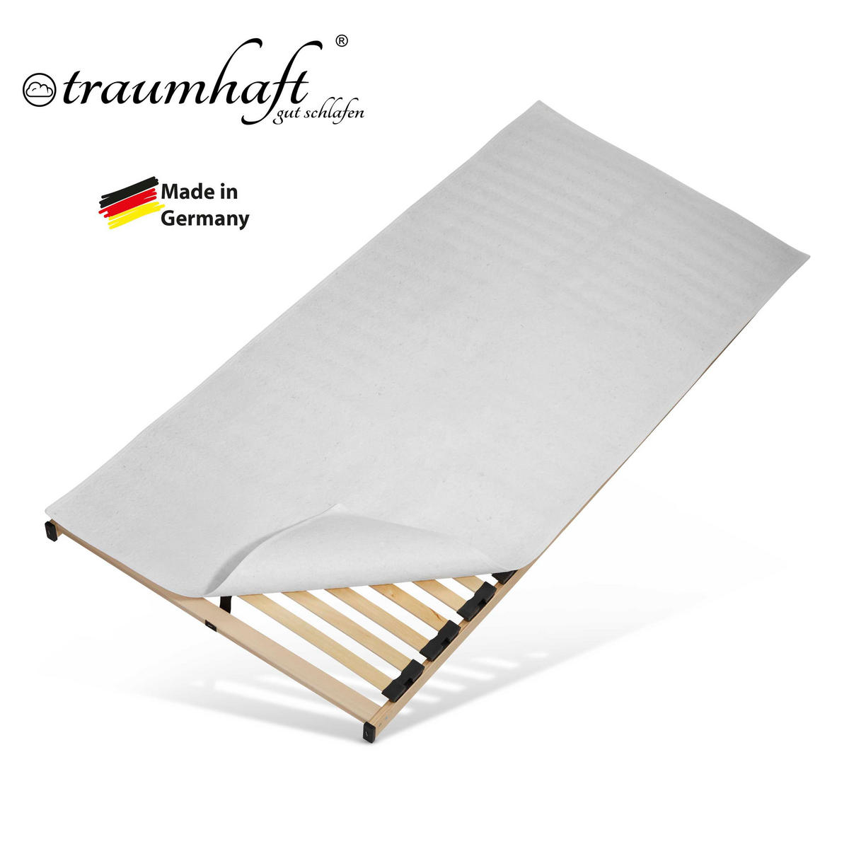 FILZ-MATRATZENSCHONER, Traumhaft gut schlafen , Größe: 90 x 200 cm - Weiß, Textil (90/200cm) - Betten-ABC