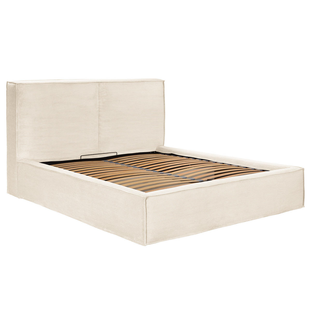 POLSTERBETT - Creme, Textil (220/200cm) - home24