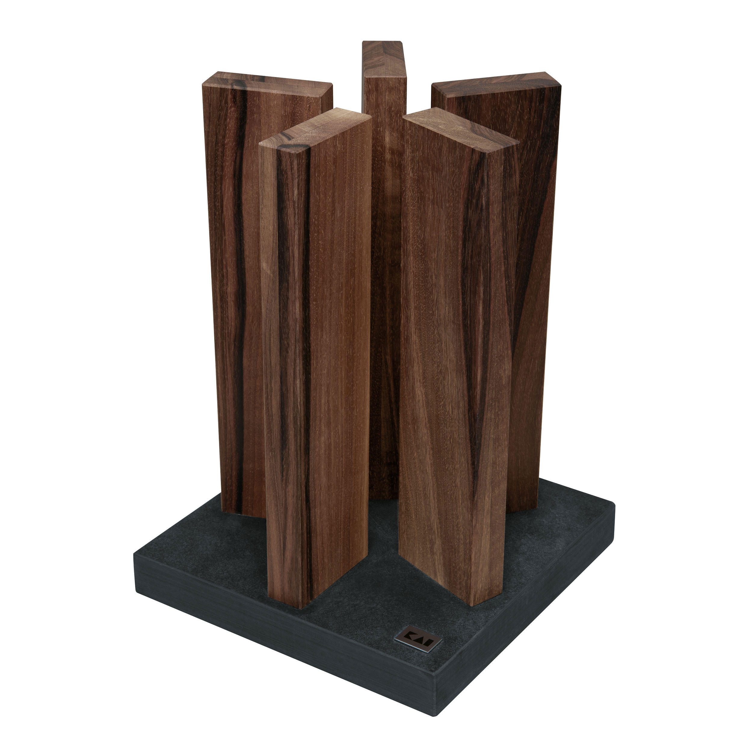 MAGNET-MESSERBLOCK Stonehenge, Walnuss, STH-4 - Braun, Metall (25/31/25cm) - Kai Messer