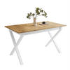ESSTISCH ARTON II ausziehbarer Tisch 140-195 cm für 6-8 Personen - Eichefarben/Weiß, Holzwerkstoff/Metall (140/80/77cm) - Lookway
