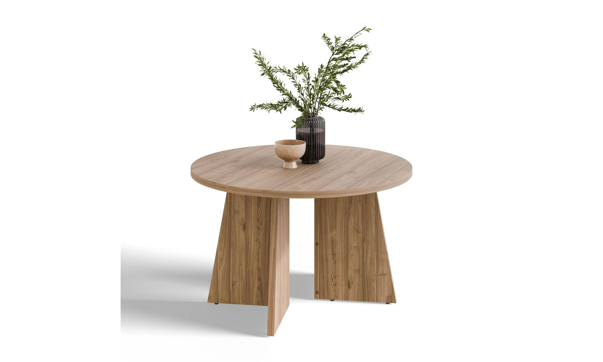Lookway Couchtisch Nussbaum 75x47x75 cm