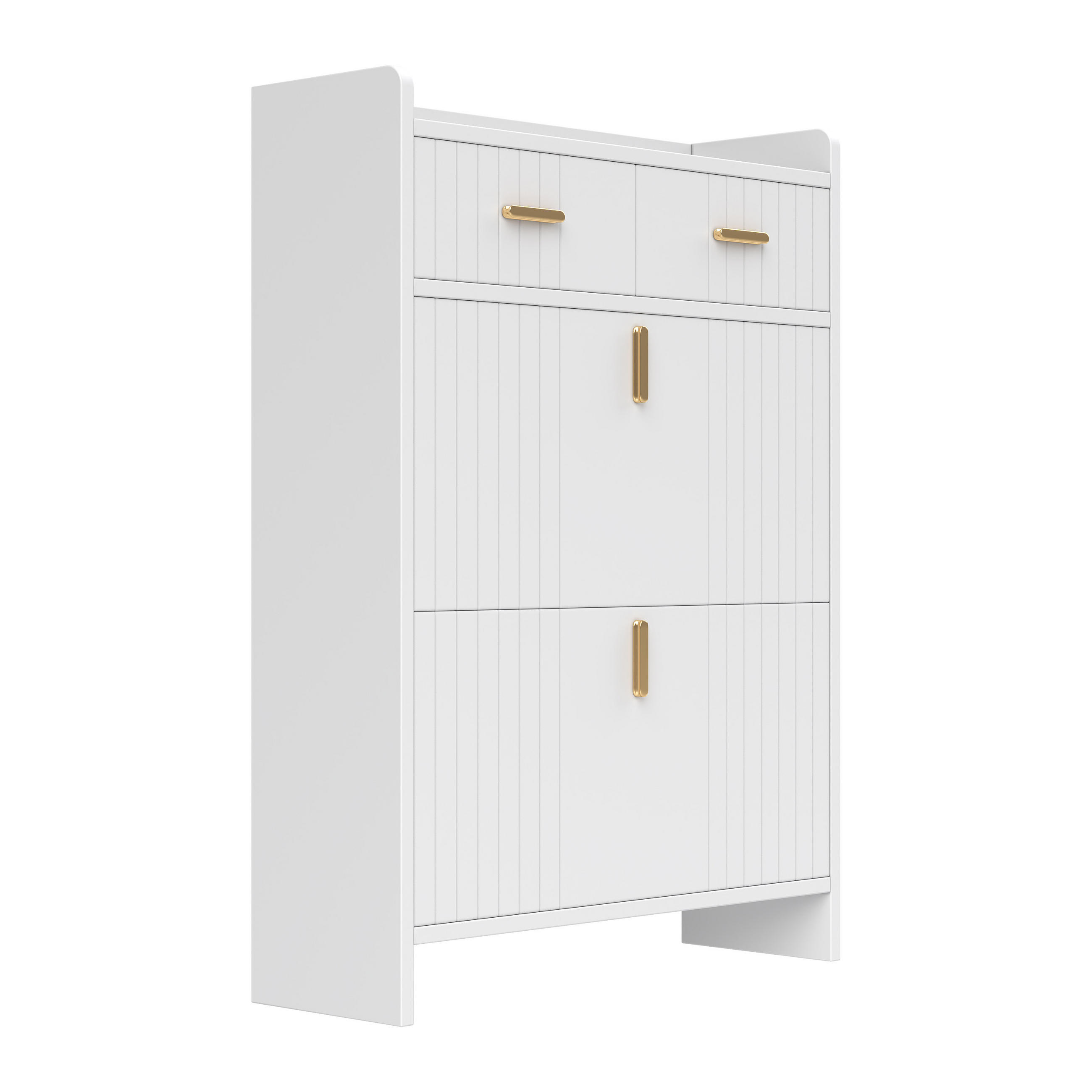 ComfortXL Schuhkipper Weiß 75x108.5x24 cm