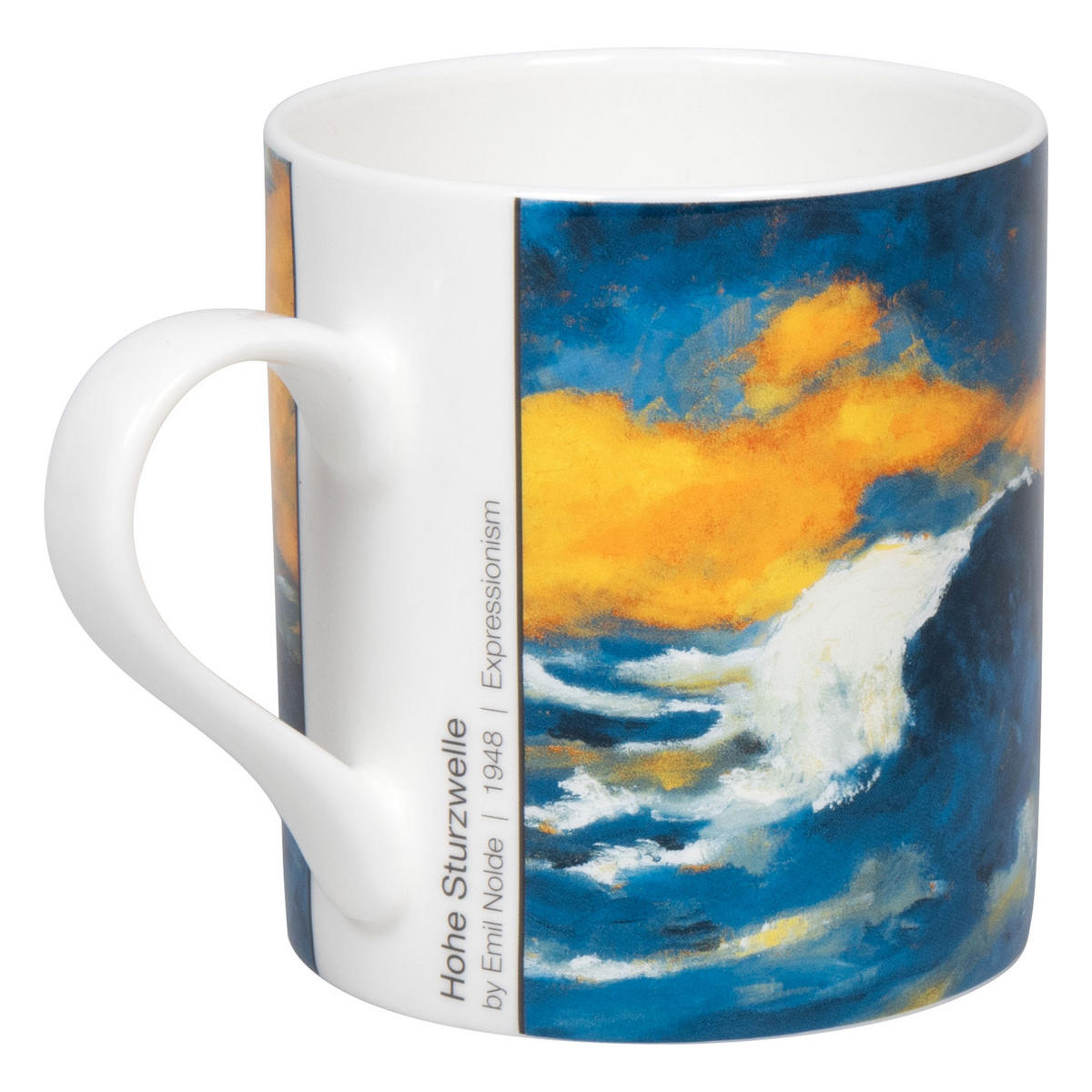 KAFFEEBECHER Hohe Sturzwelle - Emil Nolde - Naturfarben, Keramik (0.39L) - Könitz