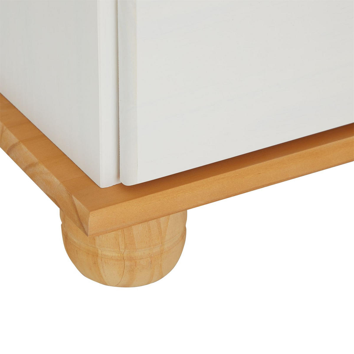 APOTHEKERKOMMODE COLMAR - Weiß/Braun, Holz (49/80/39cm) - IDIMEX