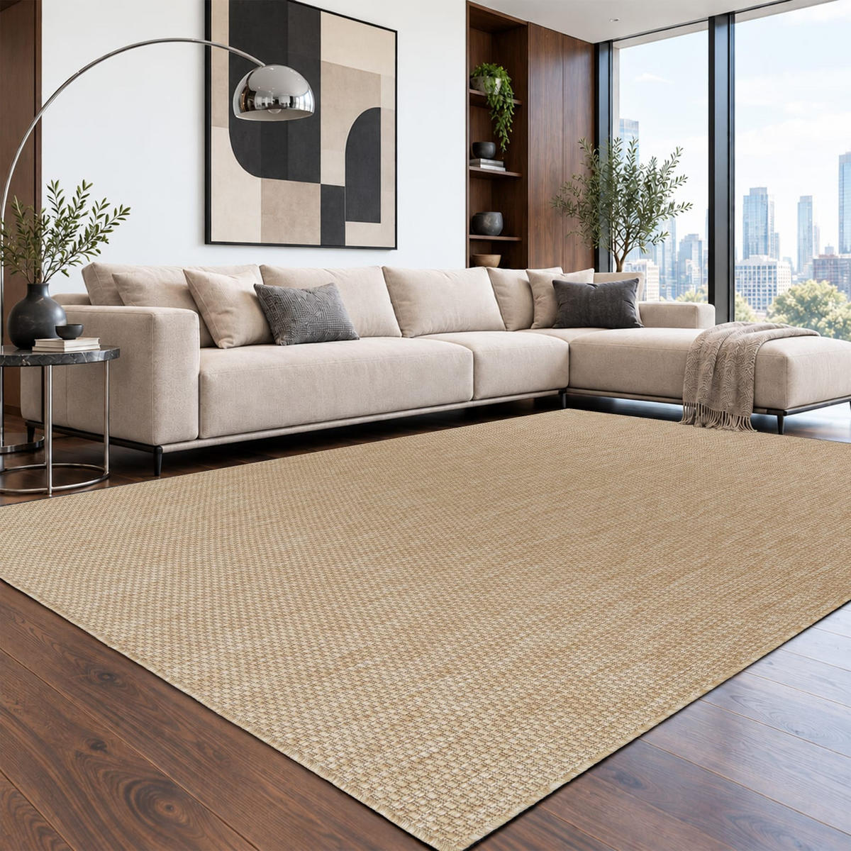 OUTDOORTEPPICH 240/340 cm Venedig 165 - Naturfarben, Kunststoff (240/340cm) - Paco Home