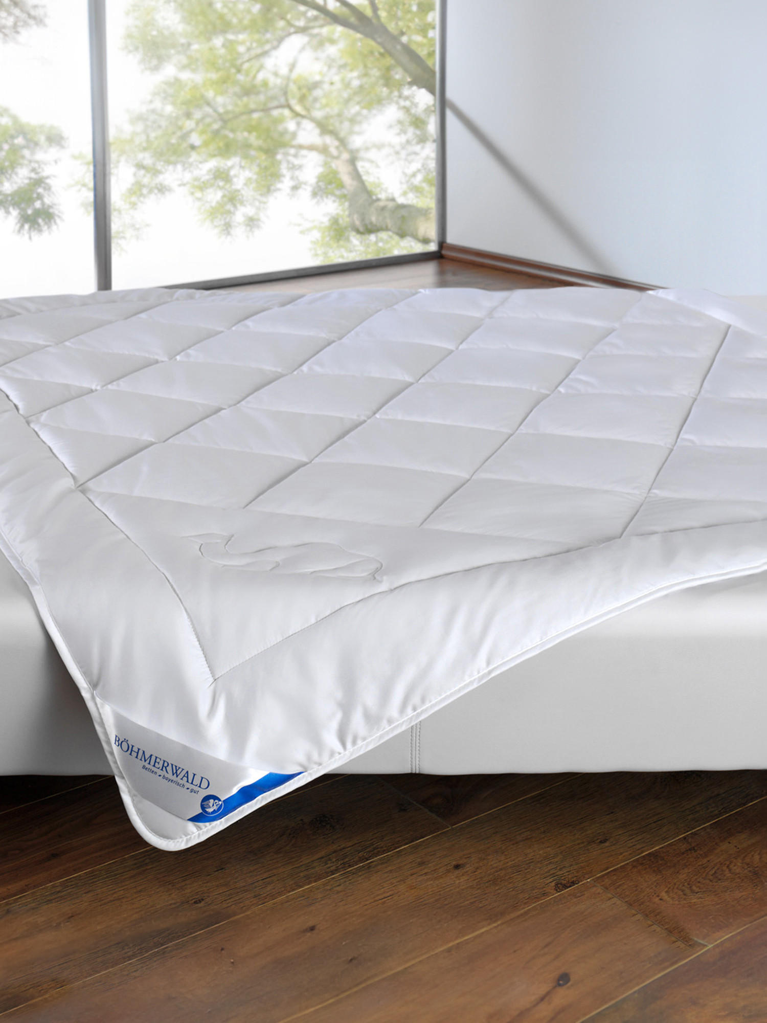 GANZJAHRESBETTDECKE KAMELHAAR Kamelhaar medium - Weiß, Naturmaterialien (200/200cm) - Böhmerwald