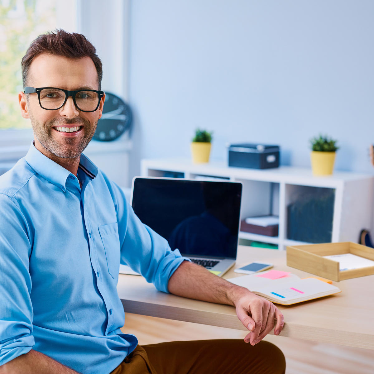 ULOŽENIE dokumentov - svetlohnedá, drevo/kompozitné drevo (25/6/33cm) - Relaxdays