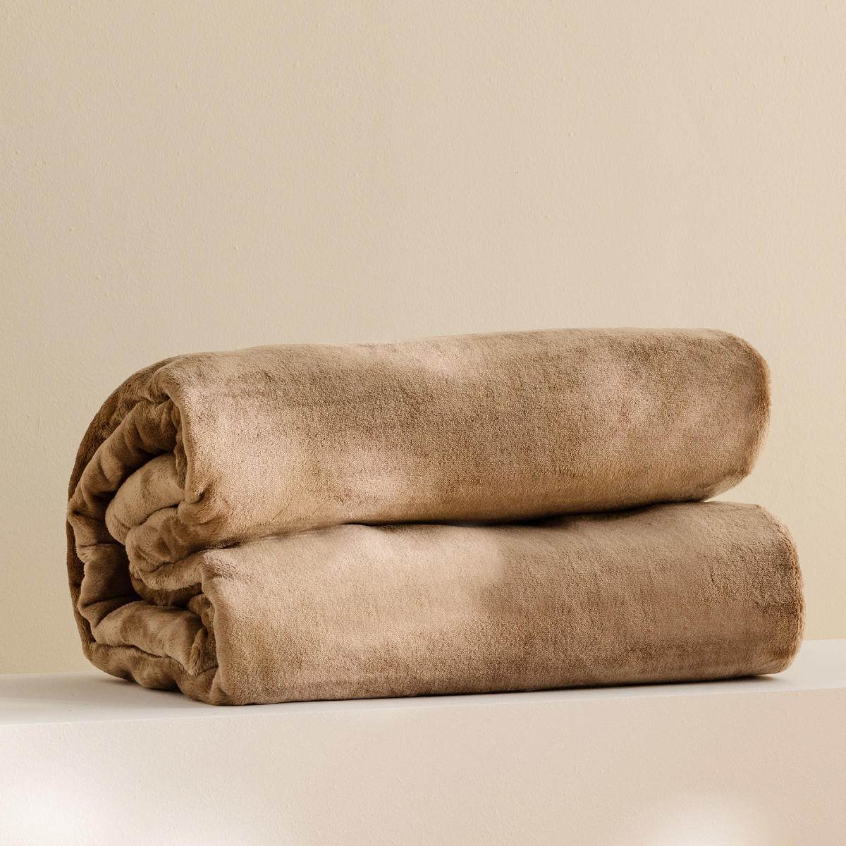 DECKE Floss - Hellbraun, Textil (150/200cm) - home&you