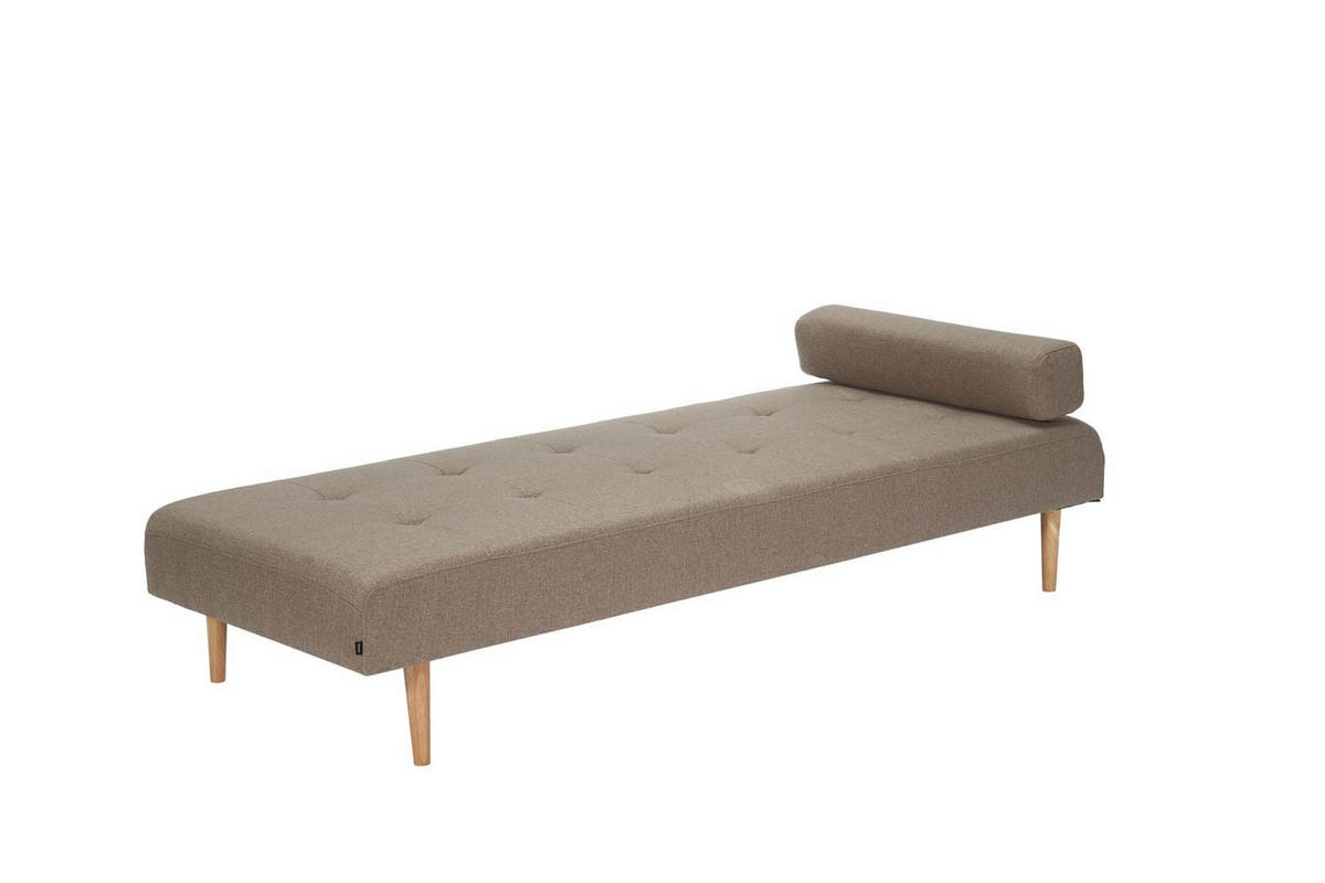RÉCAMIERE stoff braun - Braun, Textil (200/38/80cm) - ebuy24