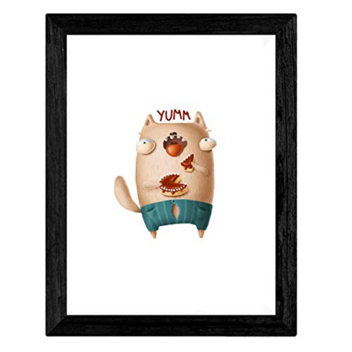 POSTER Set mit 4 Lustige Katzen A3 Rahmenlos - Klar, Papier (29.7/3cm) - Nacnic