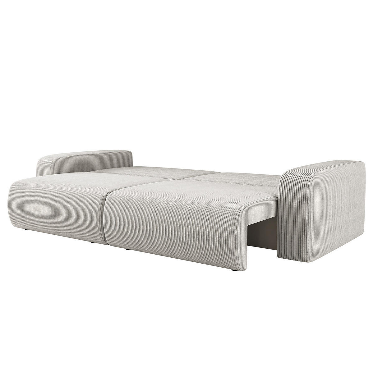 SCHLAFSOFA - Schwarz/Grau, Kunststoff/Textil (245/83/90cm) - home24