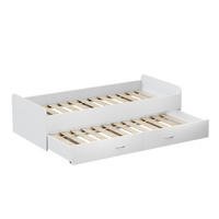 KINDERBETT Jaspar Weiß 90x200 cm mit Lattenrost, ohne Matratze - Weiß, Holzwerkstoff (204/53/94cm) - VitaliSpa
