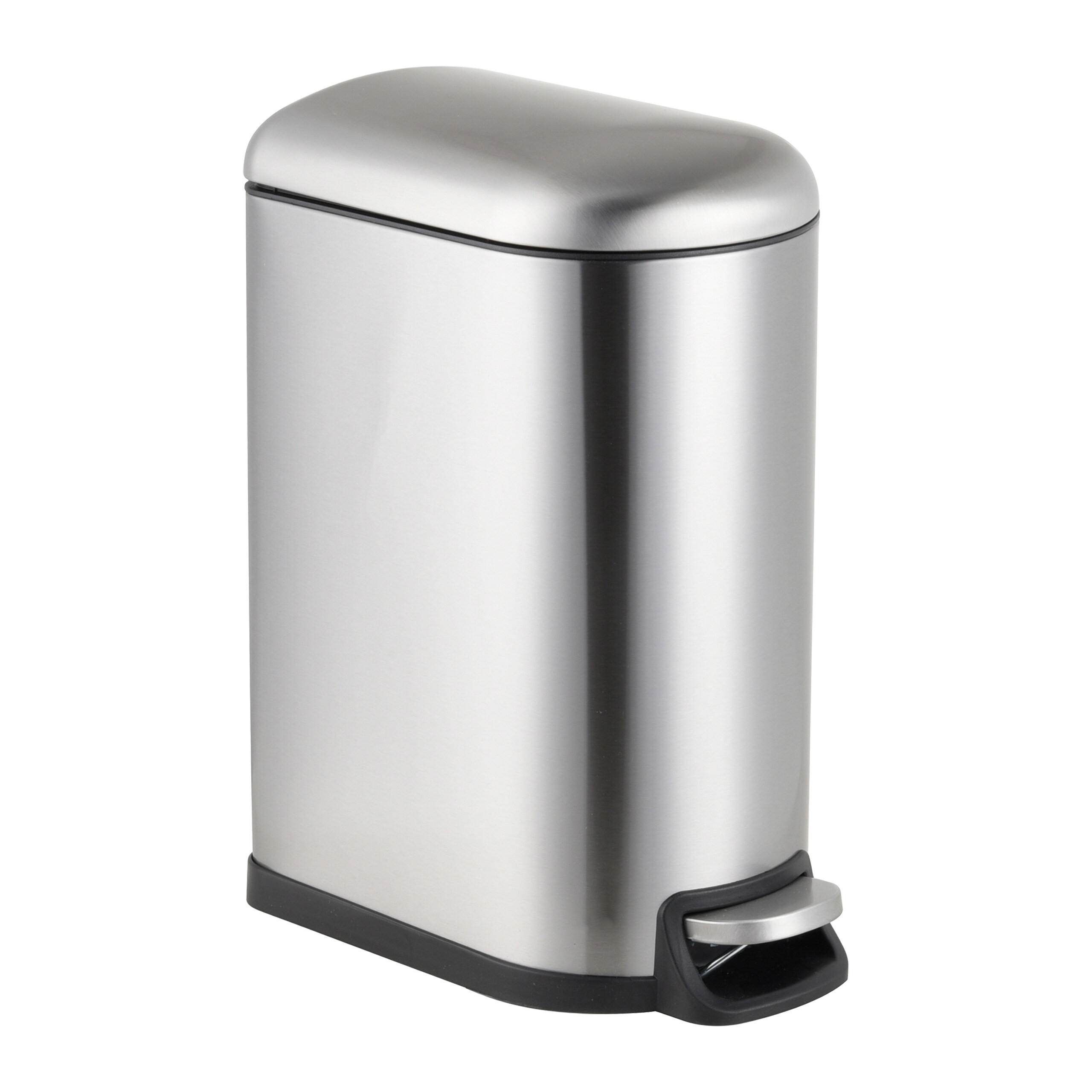 MÜLLEIMER - Silberfarben, Kunststoff/Metall (18.5/39/39cm) - Relaxdays