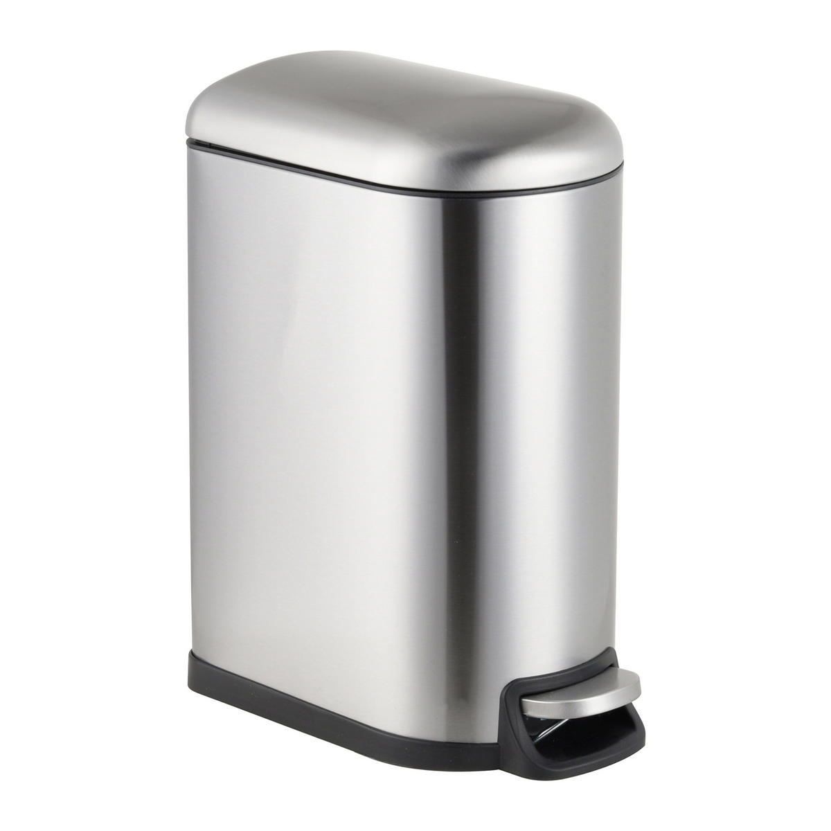 MÜLLEIMER - Silberfarben, Kunststoff/Metall (18.5/39/39cm) - Relaxdays