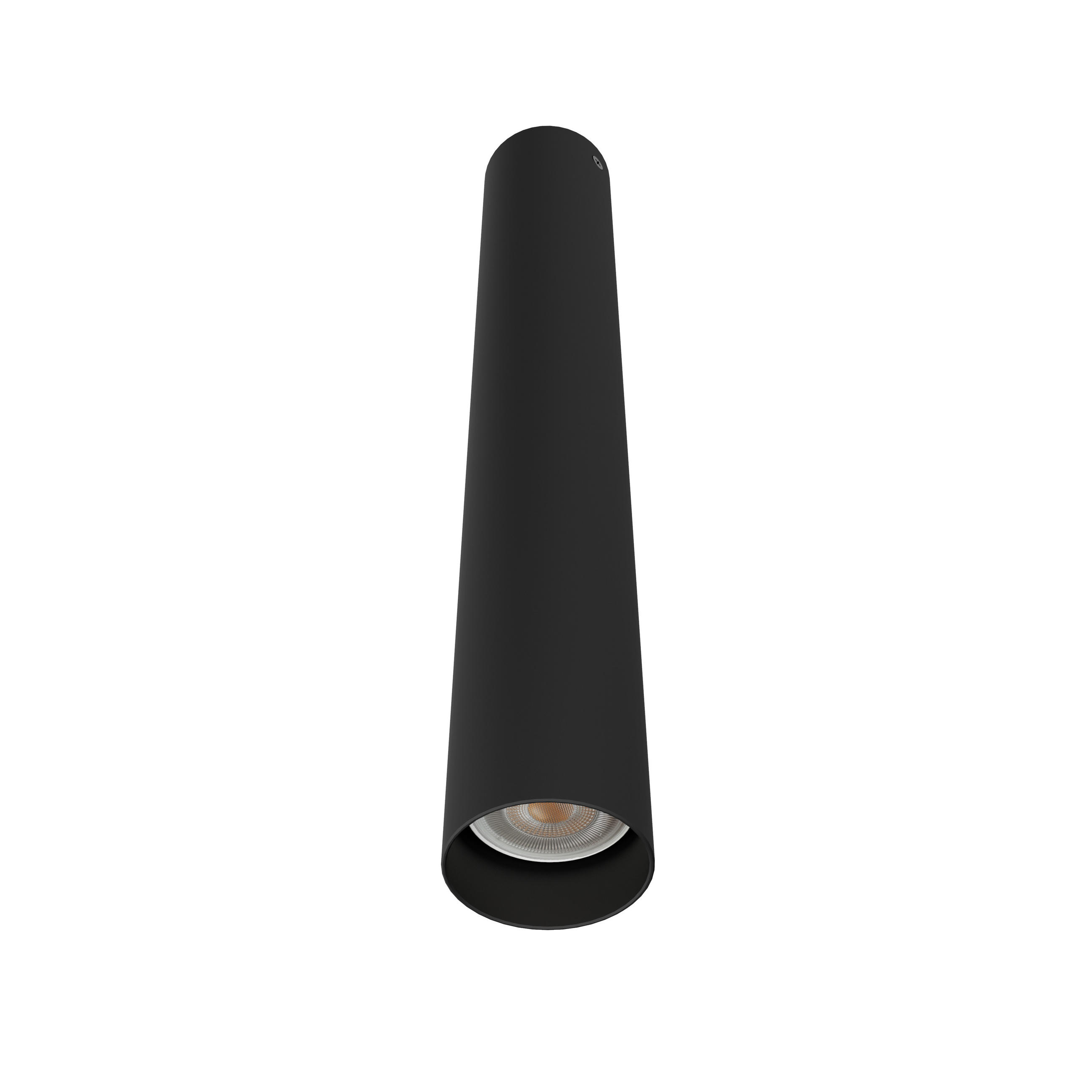 DECKENLEUCHTE Rond - Schwarz, Metall (6/6/40cm) - Lumicom