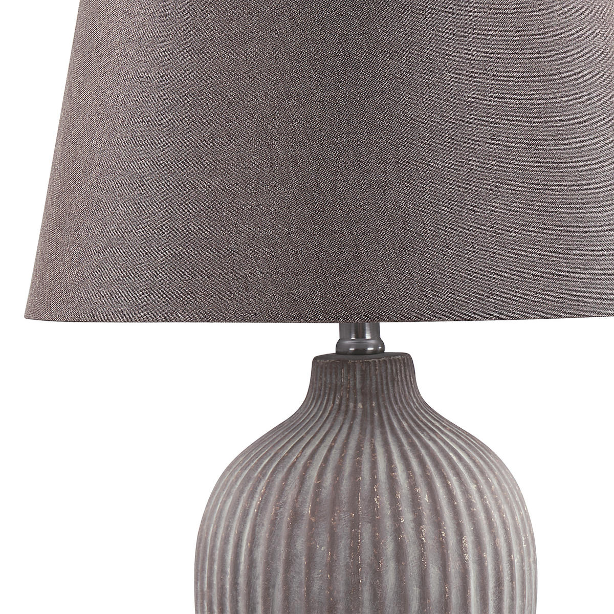 TISCHLAMPE Fergus 33/33/52 cm - Braun, Keramik (33/33/52cm) - Beliani