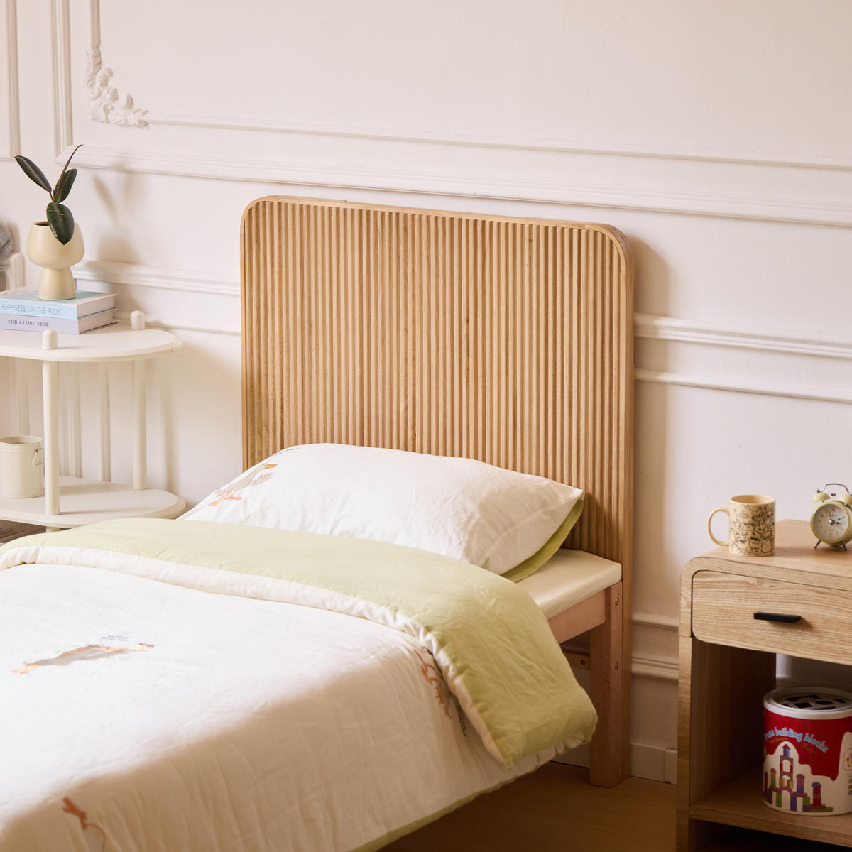 BETTKOPFTEIL Rechteckig Braun 90 cm - Braun, Holz (90/108.5/3.5cm) - Nordlys