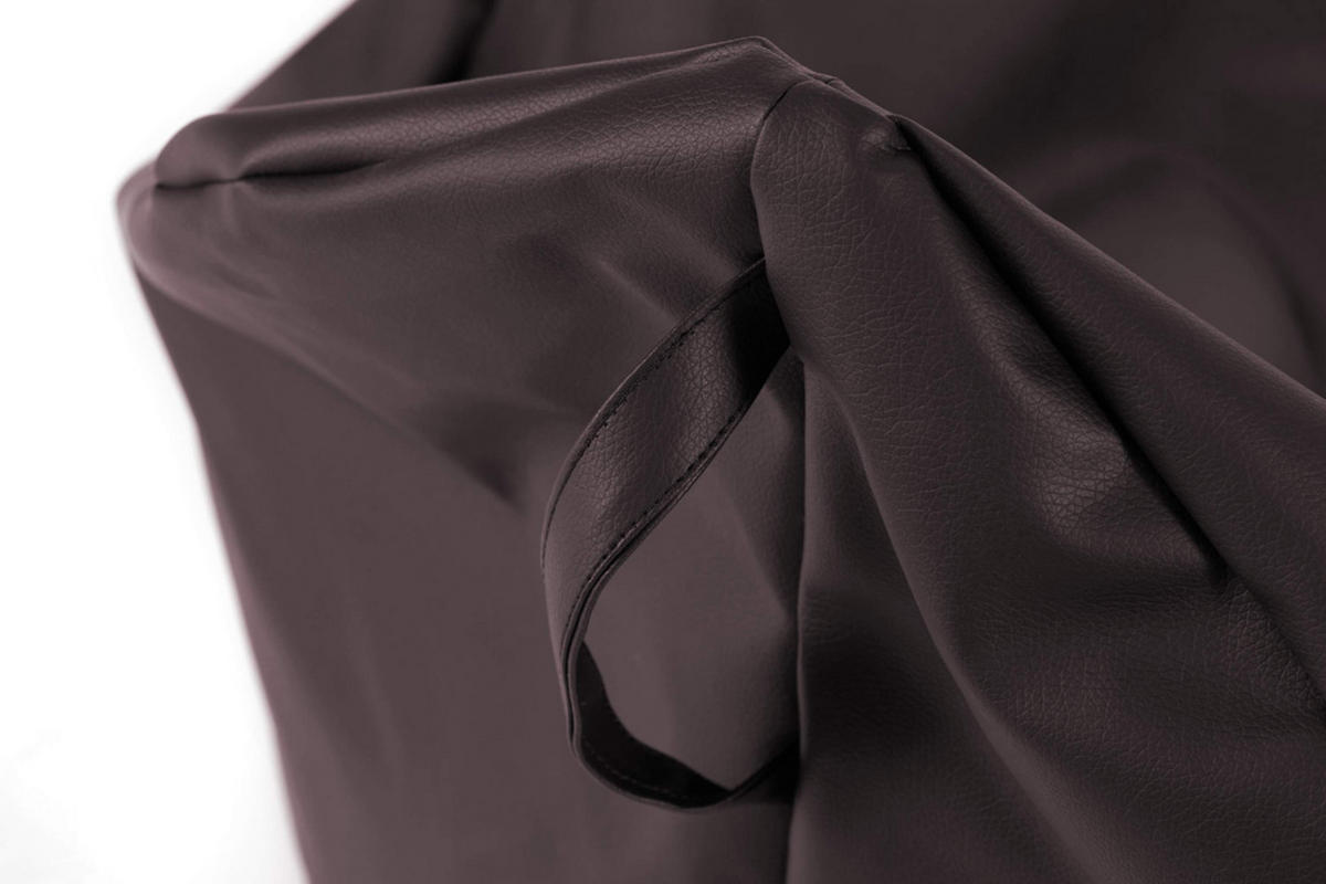 SITZSACK COSMO aus Lederoptik, Braun - Braun, Textil (85/80/85cm) - KONSIMO®