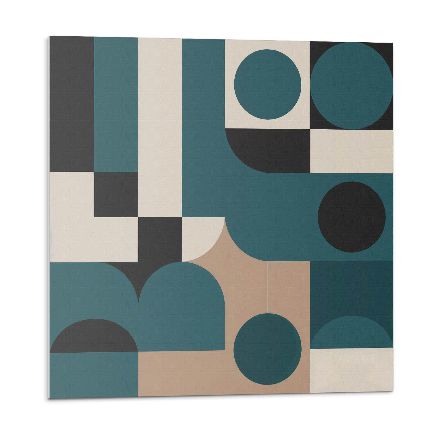 WANDPANEEL 4x 50x50 cm selbstklebend Modula - Pastellblau, Kunststoff (50/1.6/50cm) - Wallfluent