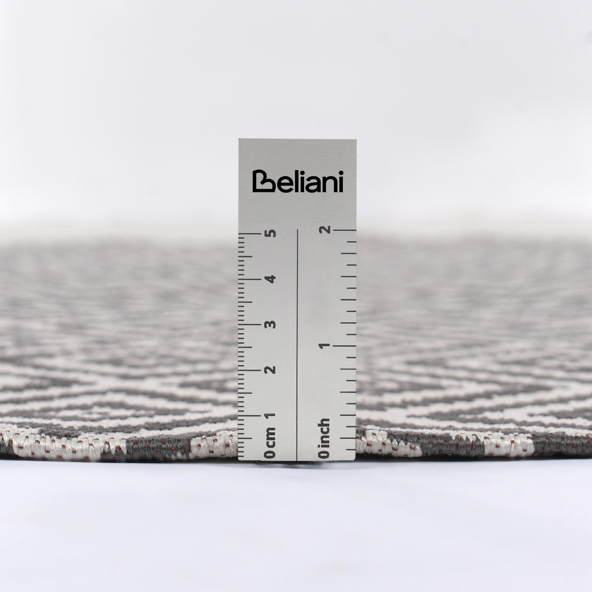 VENKOVNÍ KOBEREC Šedý 120 cm Thrissur - bílá/tmavě šedá, plast (120/120cm) - Beliani